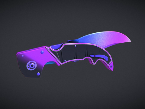  弯刀彗星3d模型 