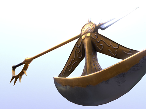  神斧瑞塔艾斯卡诺的武器3d模型 