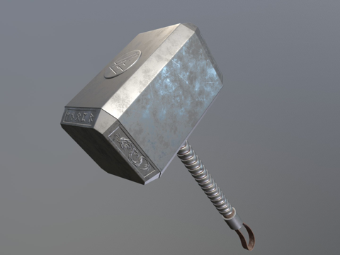  雷神之锤灵感3d模型 