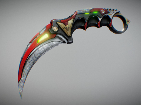  卡兰比特赛博合金3d模型 