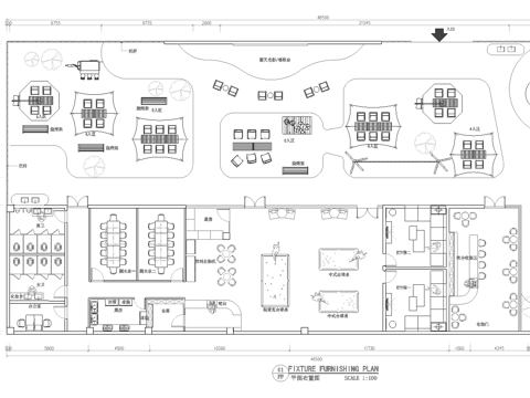 户外露营风会所 最新平面施工图合集cad施工图