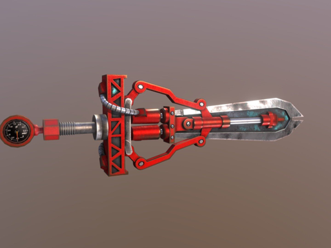  堡垒之夜液压剑3d模型 