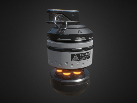  FG425手榴弹3d模型 