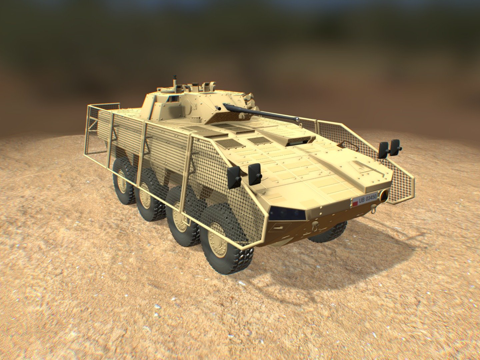  狼獾装甲运兵车3d模型 