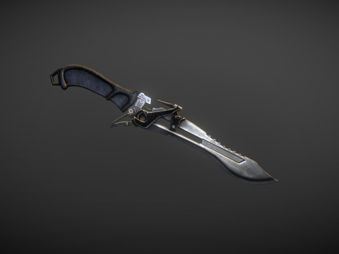  科幻军用刀3d模型 