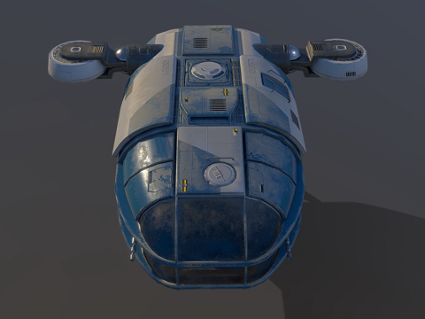  太空探索铝制野鸭WIP3d模型 