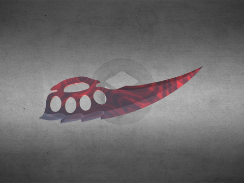  指节刀血钻3d模型 