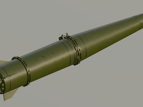  M723伊斯坎德尔导弹3d模型 