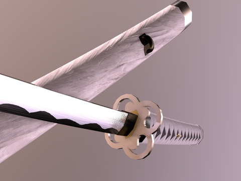  武士刀v.23d模型 