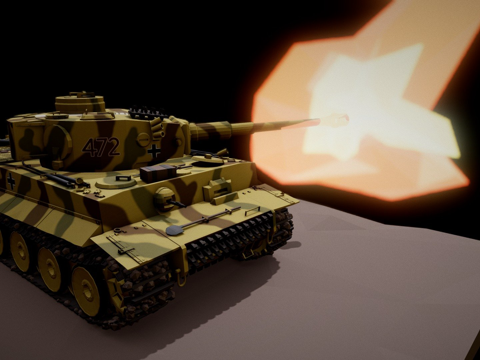  六号坦克虎式E型3d模型 