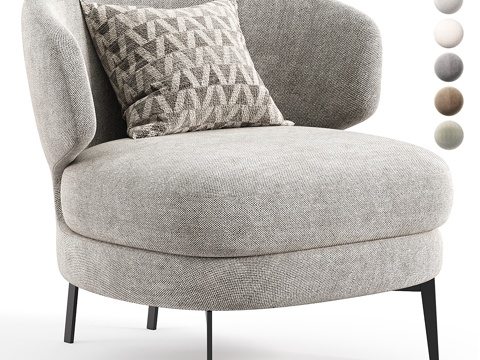  单人沙发3d模型 