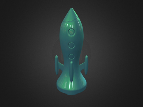  火箭3d模型 