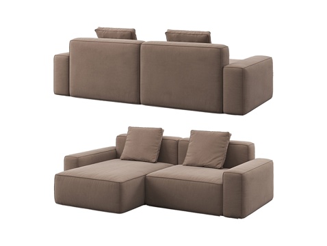  MEBELFORM 双人布艺沙发3d模型 