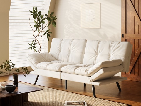  现代双人沙发 休闲沙发su模型 