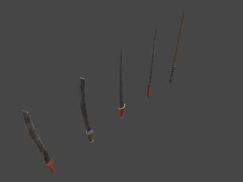  死亡猎人双刃3d模型 