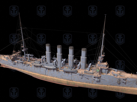  瓦良格号3d模型 