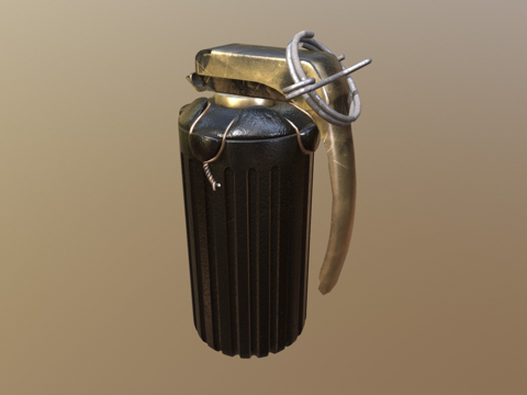  芬兰手榴弹3d模型 