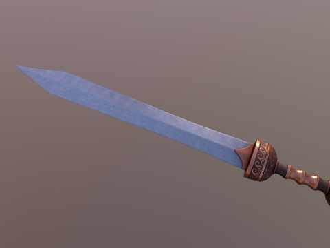  希腊风格短剑3d模型 