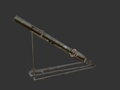  毫米战壕迫击炮3d模型 