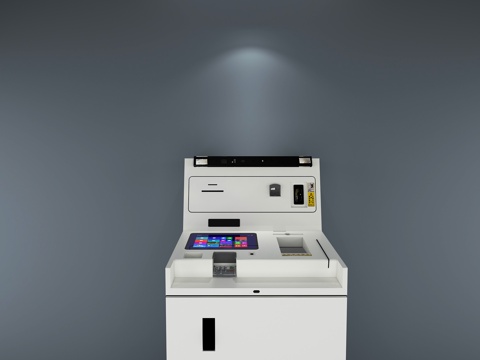  银行快窗 银行设备 智能柜台3d模型 