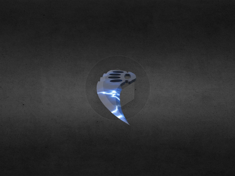  指节刀闪电爪刀天空3d模型 