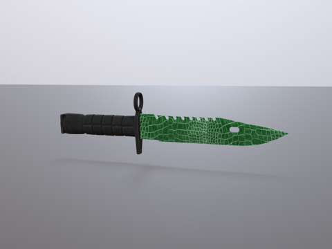  M9鳄鱼刺刀3d模型 