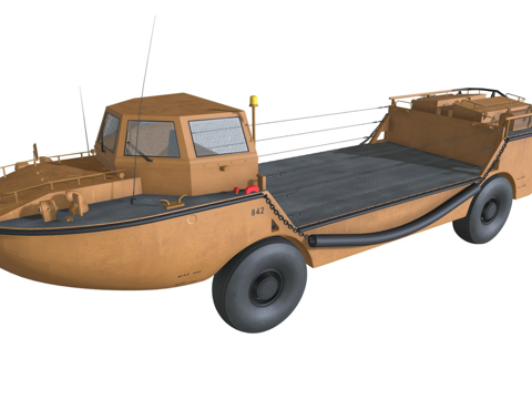  LARCV两栖车辆3d模型 