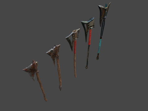  死亡猎人巨斧3d模型 