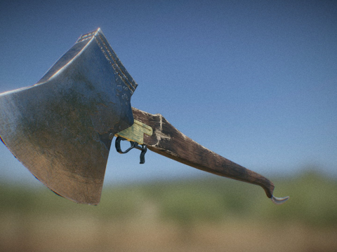  亚伯林肯之斧清洁3d模型 