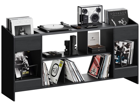  现代黑色储物架3d模型 