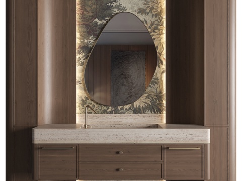  浴室家具套装303d模型 