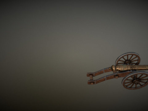  中世纪枪械3d模型 