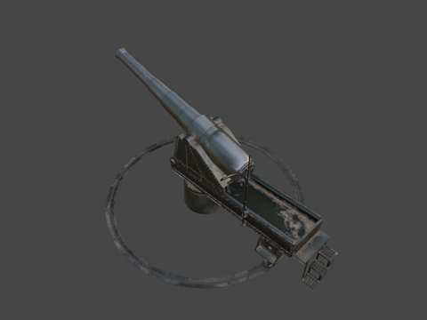  淡水炮台3d模型 