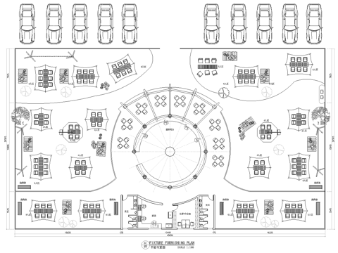 户外露营风酒吧 最新平面施工图合集cad施工图