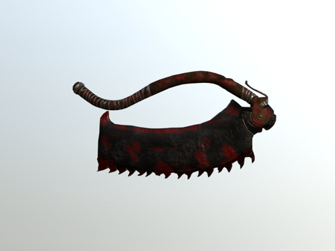  锯肉刀未完成3d模型 