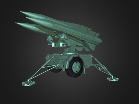  MIM23鹰式导弹3d模型 