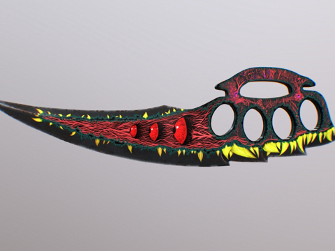  指节刀血狱3d模型 