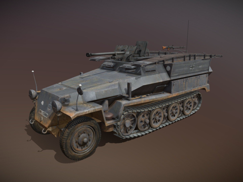  SD.KFZ.2517C变体突击工兵车3d模型 