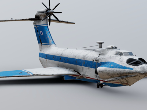  地效飞行器A90雏鹰3d模型 