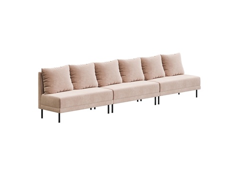  MEBELFORM 公共多人沙发3d模型 