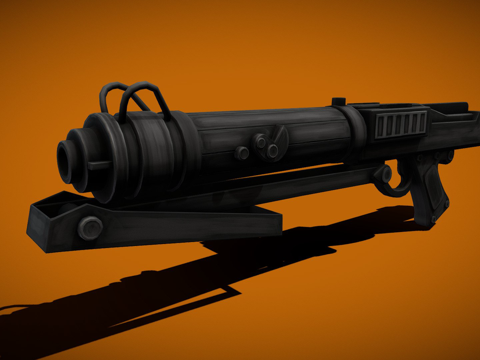  克隆战争DC15S爆能卡宾枪3d模型 