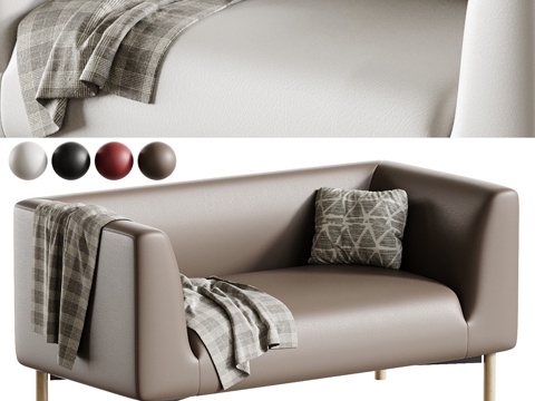  双人沙发3d模型 