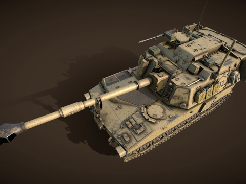 M109A6圣骑士3d模型 