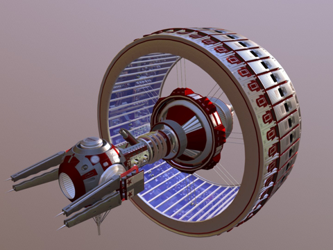  黄金联邦无畏舰3d模型 