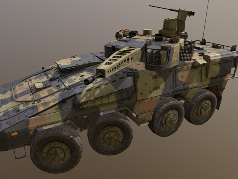  拳击手CRV装甲车3d模型 