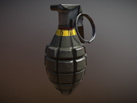  MK2手榴弹3d模型 