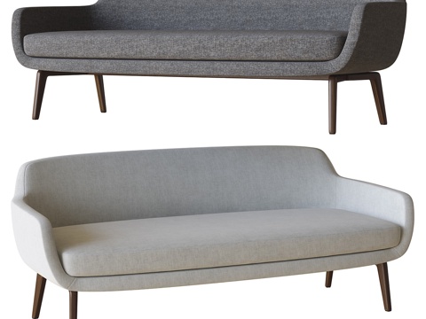  minotti现代双人沙发3d模型 