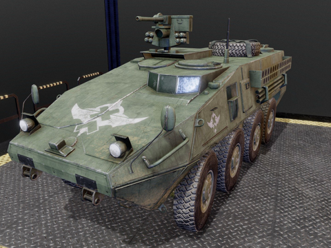  装甲运兵车3d模型 