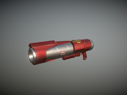  科幻火箭3d模型 