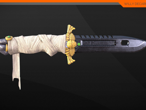  TFA风格化近战赛斯刀3d模型 